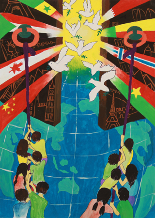 国际狮子会2009-2010年度和平海报比赛(广东赛区)三等奖 德爱服务队